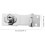 Dörrlås Hasp Säkerhetsspänne med Nyckel Silver 7,5 cm 2