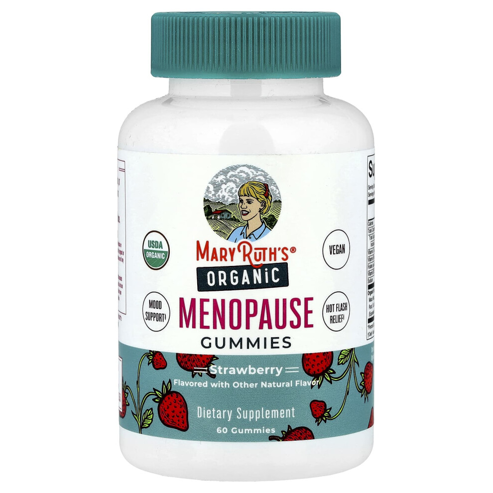 Maryruth's , Organic Menopause Gummies, Strawberry, 60 Gummies