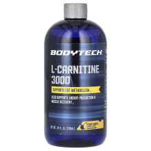 L-Carnitina 3000, BodyTech, Manga e Pêssego, 24 fl oz (709 ml)