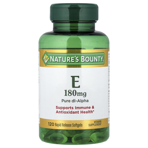 Nature's Bounty, Witamina E, 180 mg, 120 Softgels