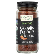 Co-op de la Frontera, Pimientos de Guajillo Orgánicos Molidos, 2.08 oz (59 g)