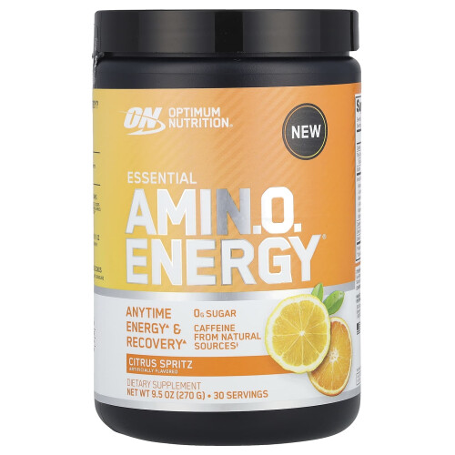 Optimum Nutrition Essential Amin.o. Energy, Citrus Spritz, 9.5 oz (270 g)