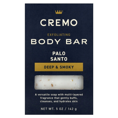 Cremo, Εξφολιάζον Σώματος Μπάρ, Palo Santo , 5 oz (142 g)