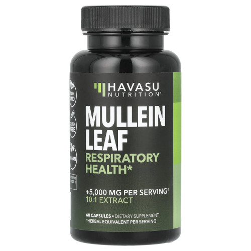 Havasu Nutrition, Mullein Leaf, 500 mg, 60 Capsuler