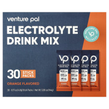 Venture Pal, Elektrolyt-Getränk-Mischung, Orange, 30 Stiftpackungen, 0,17 oz (4,8 g) Jeder