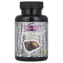 Wild Siberian Chaga di Dragon Herbs, 450 mg, 100 Capsule