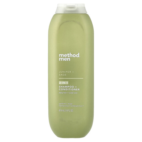Method Method, Άντρες, 2-In-1 Shampoo + Conditioner, Σιταρι + Σάγος, 14 fl oz (414 ml)