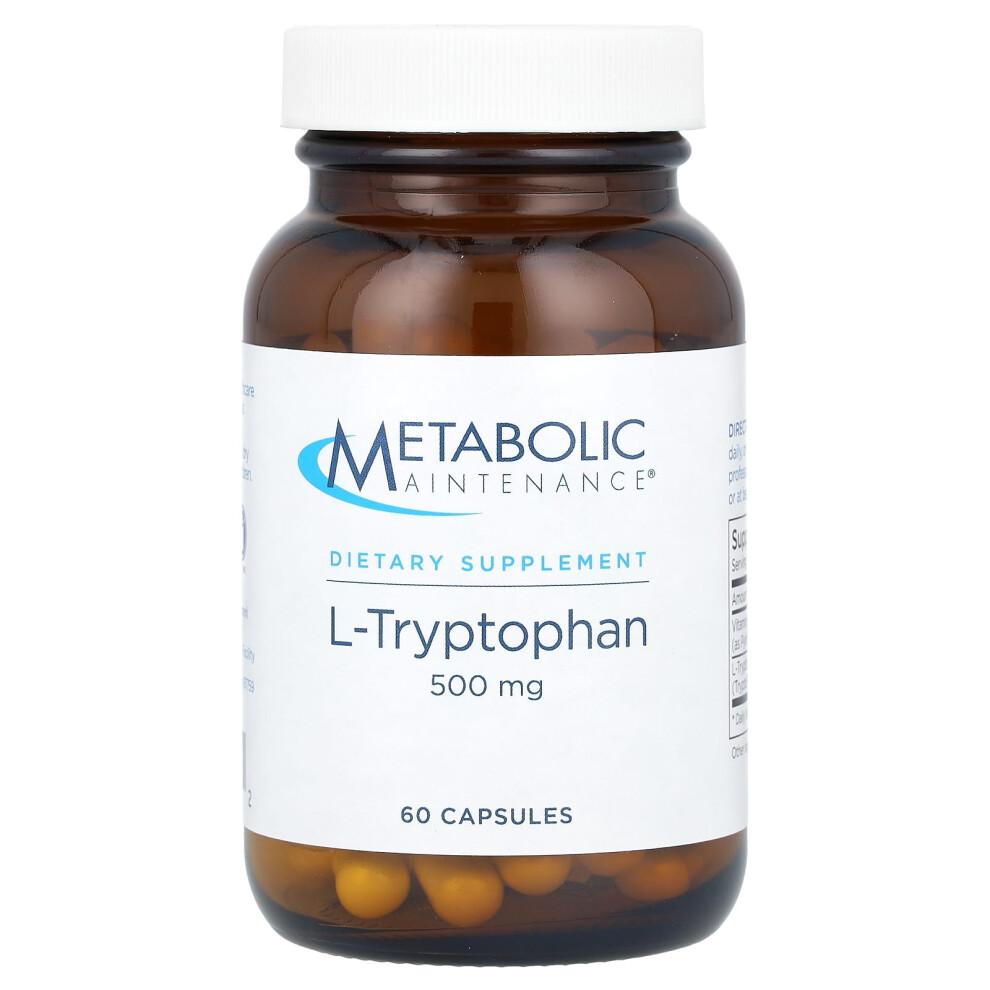Metabolic Maintenance , L-Tryptophan, 500 Mg, 60 Capsules