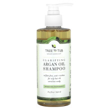 Tree To Tub, Clarificerende Arganol Shampoo, Wakkere Pepermunt, 8,5 fl oz (250 ml)