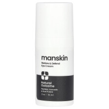 Natural Outcome, Man Skin, Herstel & Verdedig Oogcreme, Geurloos, 0,5 oz (15 ml)