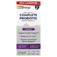 Solaray, Mycrobiome, Vollständiger Probiotikum, Frauen, 30 VegCaps