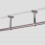 Stainless Steel Wardrobe Pipe Ceiling Mount Bracket Shower Rod Holder 2