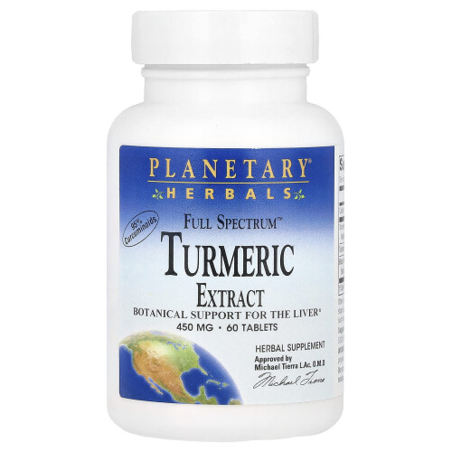 Planetary Herbals, Full Spectrum Turmeric Extract, 450 mg, 60 Φιαλίδια