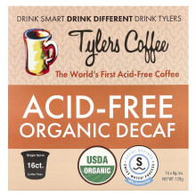 Tylers Coffees, Savmentes Ökológiai Decaf, 16 K-Cup Pod