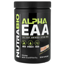NutraBio, Alpha EAA, Te Czerwony, 0,91 lb (413 g)