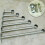 Stainless Steel Wardrobe Pipe Ceiling Mount Bracket Shower Rod Holder 4