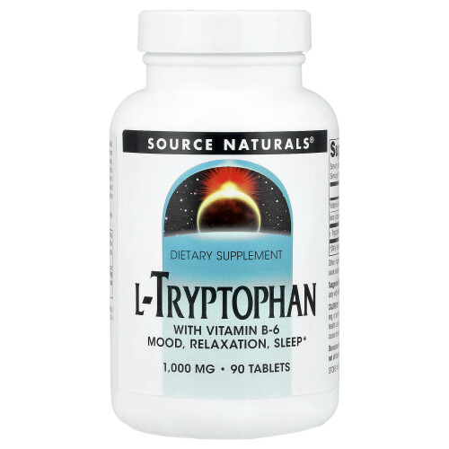 Source Naturals, L-Tryptofan, 1 000 mg, 90 Tabletek