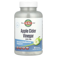 KAL, Apfelschorle, Grüner Apfel, 500 mg, 60 Kaugummis