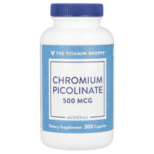 The Vitamin Shoppe, Chromovitamín Picolinát, 500 mcg, 300 Kapslí