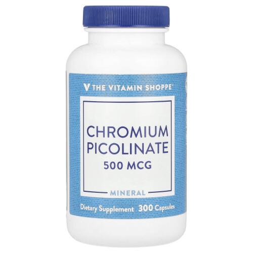 The Vitamin Shoppe, Χρωμίου Πικολινάτη, 500 mcg, 300 Φιαλίδια