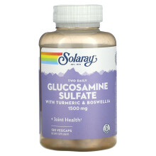 Solaray, Two Daily Glucosamin-Sulfat mit Ingwer & Boswellia, 1.500 mg, 120 VegCaps