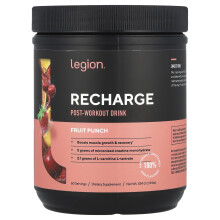 Legion Athletics, Recharge, Tréning utáni ital, Fruit Punch, 1,18 lbs (534 g)