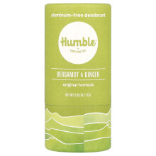 Humble Brands, Aluminiumvrije deodorant, Bergamot & Ginger, 2,65 oz (75 g)