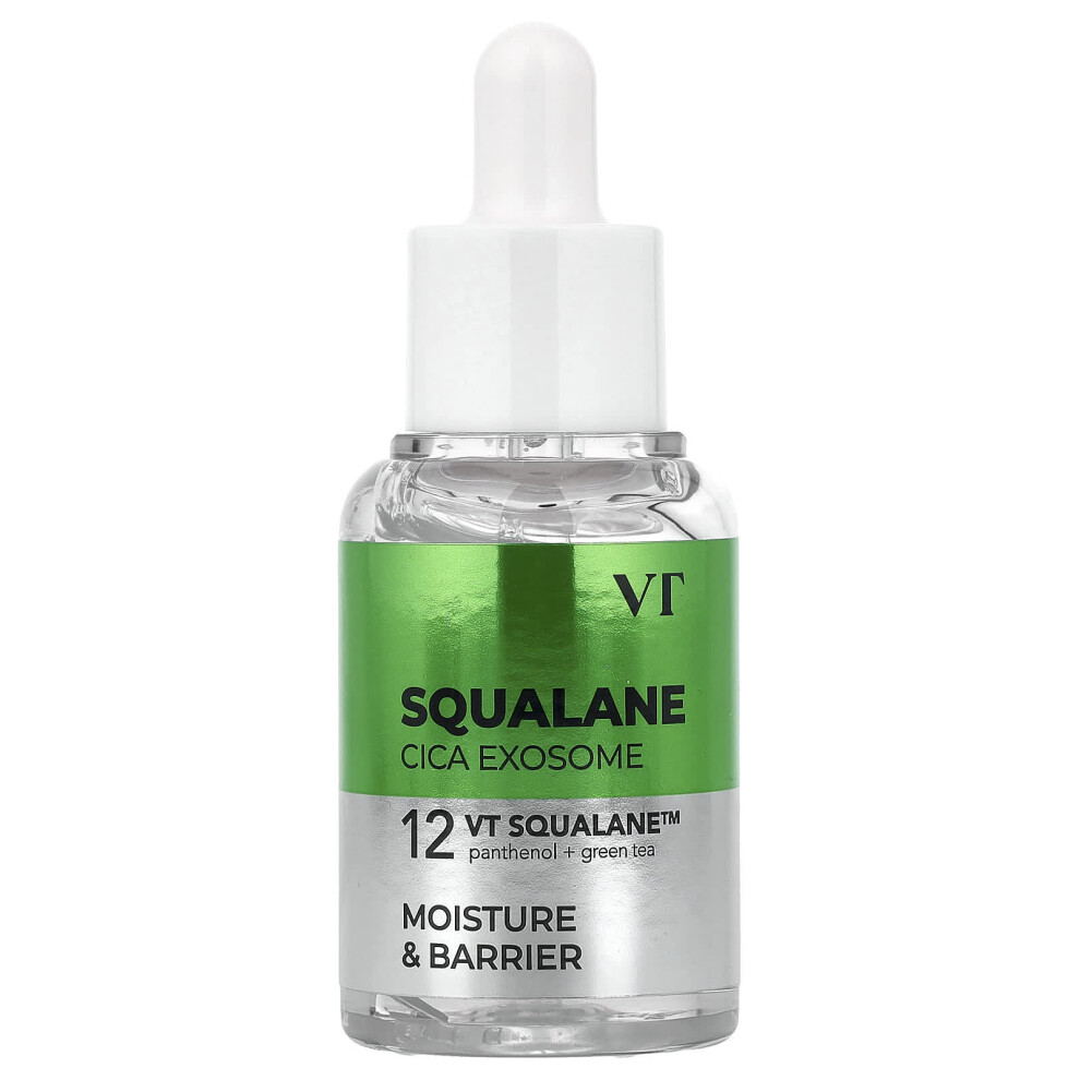 Vt Cosmetics Green Squalane, S4 Moisture Ampoule, 1.01 Fl Oz (30 Ml)