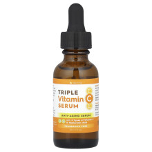 Tree To Tub, Trójkatny Serum witaminy C dla twarzy, Jasny i przeciwstarzeniowy serum dla skóry wrażliwej, 1 fl oz (30 ml)