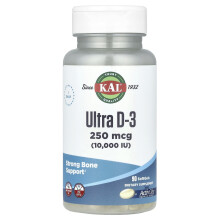 KAL, Ultra D-3, 250 mcg (10.000 IU), 90 Σκληρά Γελοίδια