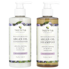Tree To Tub, Soapberry Haarcare Set, Voor Alle Haartypen, Ontspannende Lavendel, 2 Stuk Set, 8,5 fl oz (250 ml) Elke