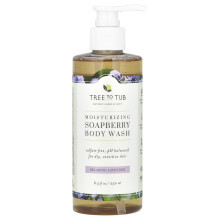 Tree To Tub, Soapberry Moisturizing Body Wash Soap, Sulfatevrij, pH Gebalanceerd voor Droge, Gevoelige Huid, Lavendel, 8,5 fl oz (250 ml)