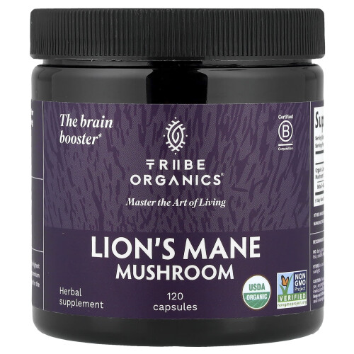 Tribe Organics, Λέων Μύθος Μύκητας, 120 Φύλλα