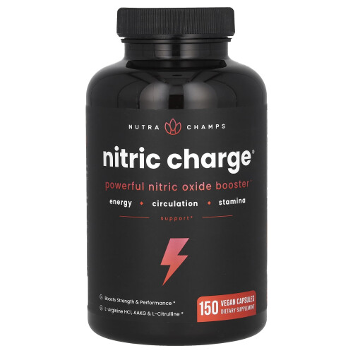 NutraChamps, Carga Nitrada, 150 Cápsulas Veganas