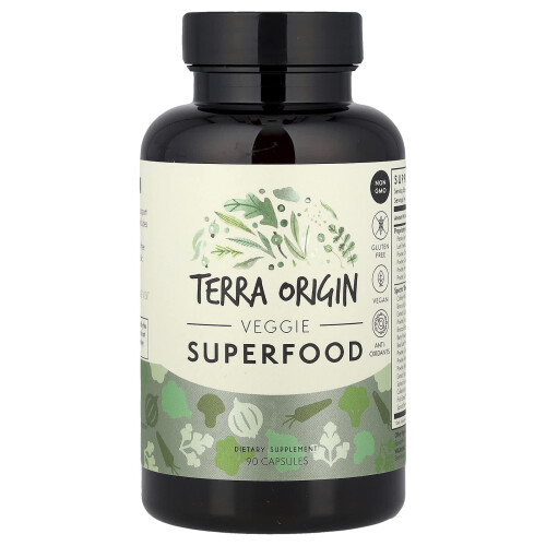 Terra Origin, Veggie Superfood, 90 Φιαλίδια