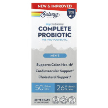 Solaray, Mycrobiome, Complete Probiotic, Mannen, 30 VegCaps