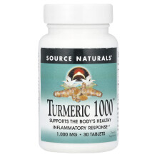 Source Naturals, Turmeric 1000, 1.000 mg, 30 Tabletter