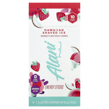 Alani Nu, Sticlete de Energie, Gheață Shaved Hawaiian, 10 Sticlete, 0,2 oz (5,8 g) Fiecare