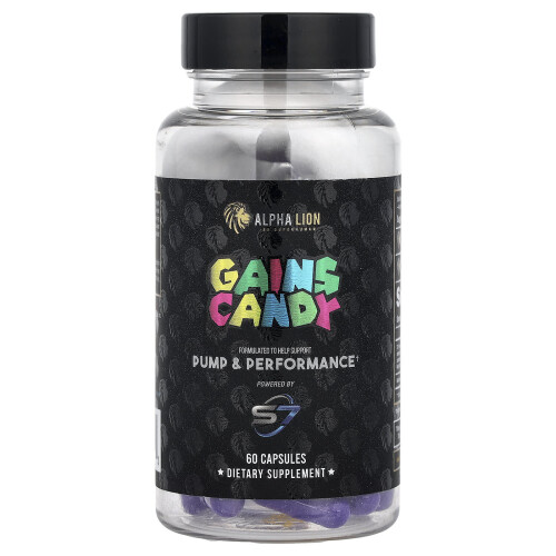 ALPHA LION, Gains Candy, S7, 60 Capsules