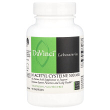 DaVinci Laboratories of Vermont, N-Acetyl Cysteine, 500 mg, 90 Kapsler