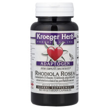 Kroeger Herb Co, Adaptogen, Rhodiola rosea, 90 vegetariana kapslar