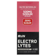 BPN, Bebida de Hidratação com Eletrólitos, Água de Melão Salgado, 30 Pacotes, 0.21 oz (6 g) Cada