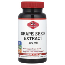 Olympian Labs, Extracto de Pasas de Uva, 200 mg, 100 Cápsulas Vegetarianas