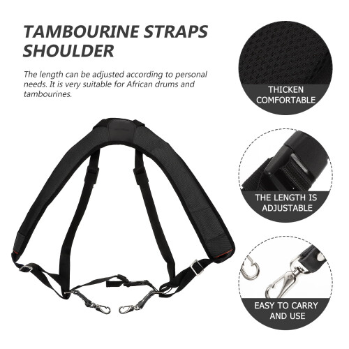 African Djembe Drum Shoulder Strap 36X7.5X3CM 2