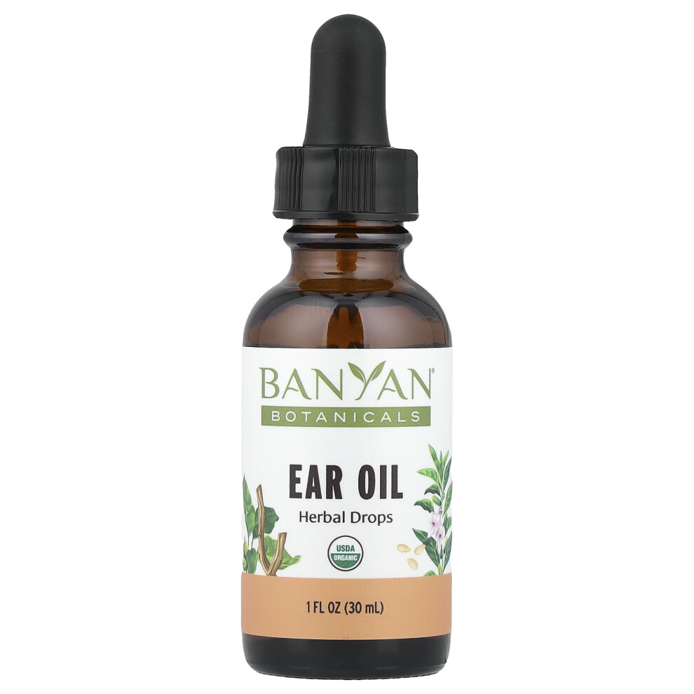 Banyan Botanicals , Ear Oil Herbal Drops, 1 Fl Oz (30 Ml)