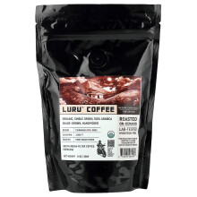 Pure Indian Foods, Luru Café, Molido Fin, Tostado Medio-Oscuro, 8 oz (226 g)