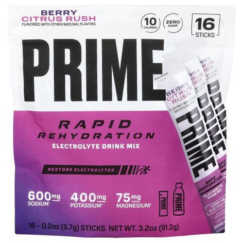 Prime Hydration Rapid Rehydration Elektrolyt Drikkeblanding Mix