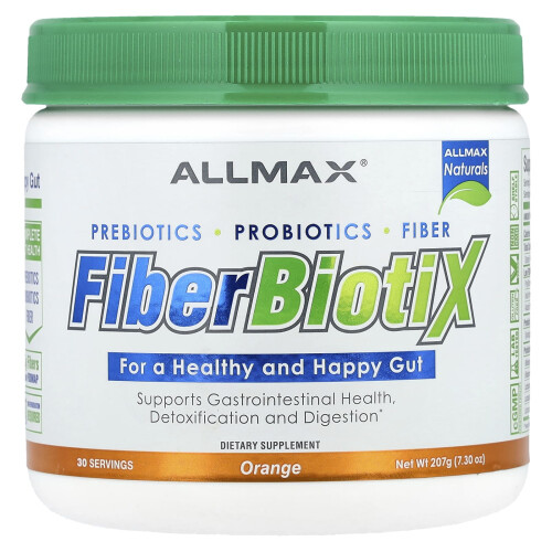 ALLMAX, FiberBiotiX, Πορτοκαλί, 7.3 oz (207 g)