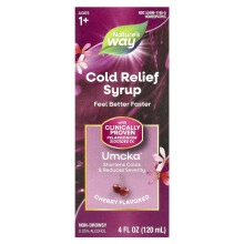 Nature's Way, Umcka, Kaltlinder Syrup, Alter 1+, Kirsche, 4 fl oz (120 ml)