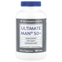 The Vitamin Shoppe, Ultimate Man 50+, Multivitamin & Multimineral, 180 Tabletek